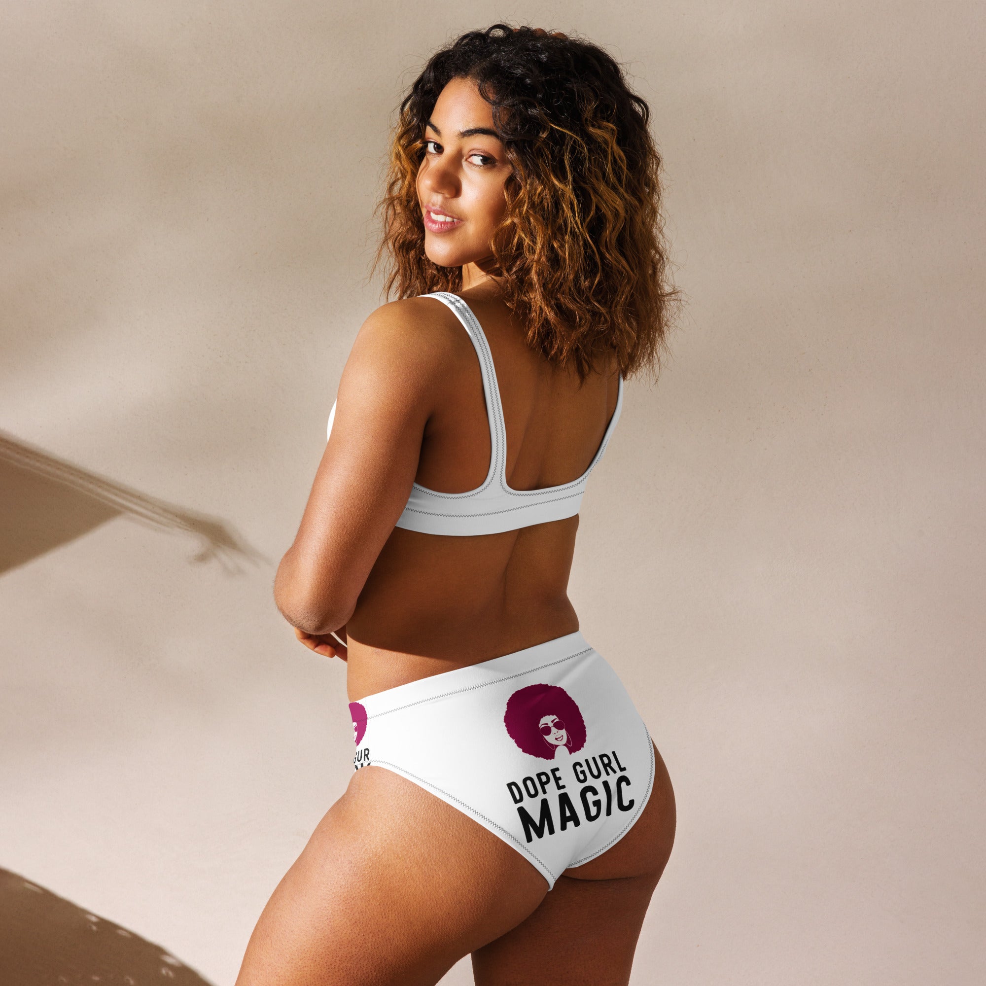 Recycled high-waisted bikini